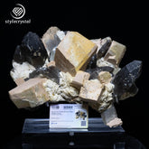 Collector's Masterpiece: Smoky Quartz, Topaz & Feldspar Cluster from Zhangzhou, China - StyleCrystals