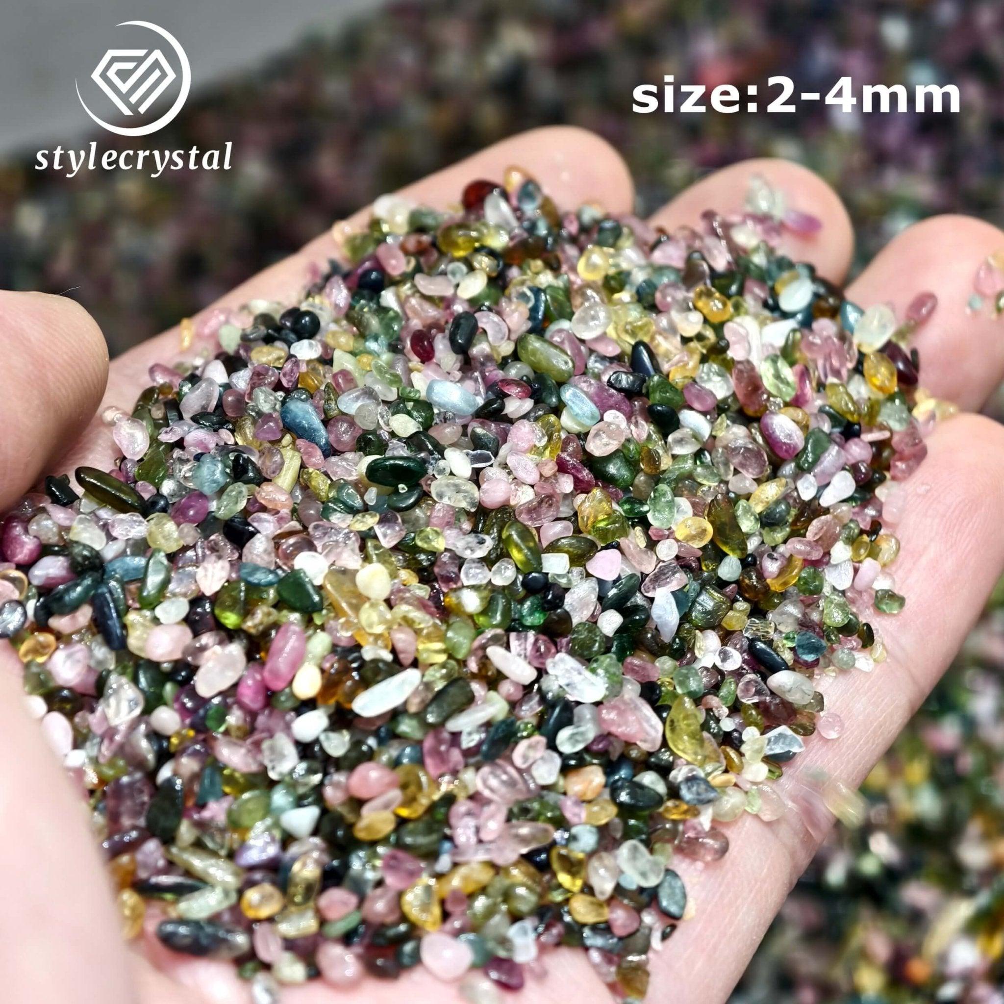 Rainbow Tourmaline | 2 - 4mm Natural Energy Gemstone Wholesale - StyleCrystals