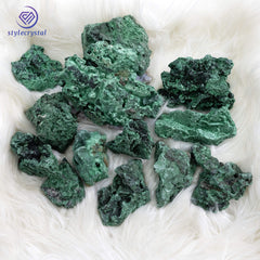 Raw Green Malachite Stones - StyleCrystals