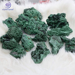 Raw Green Malachite Stones - StyleCrystals