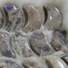 Sun and Moon Harmony Moonstone Carvings – Sold wholesale by the kilogram - StyleCrystals