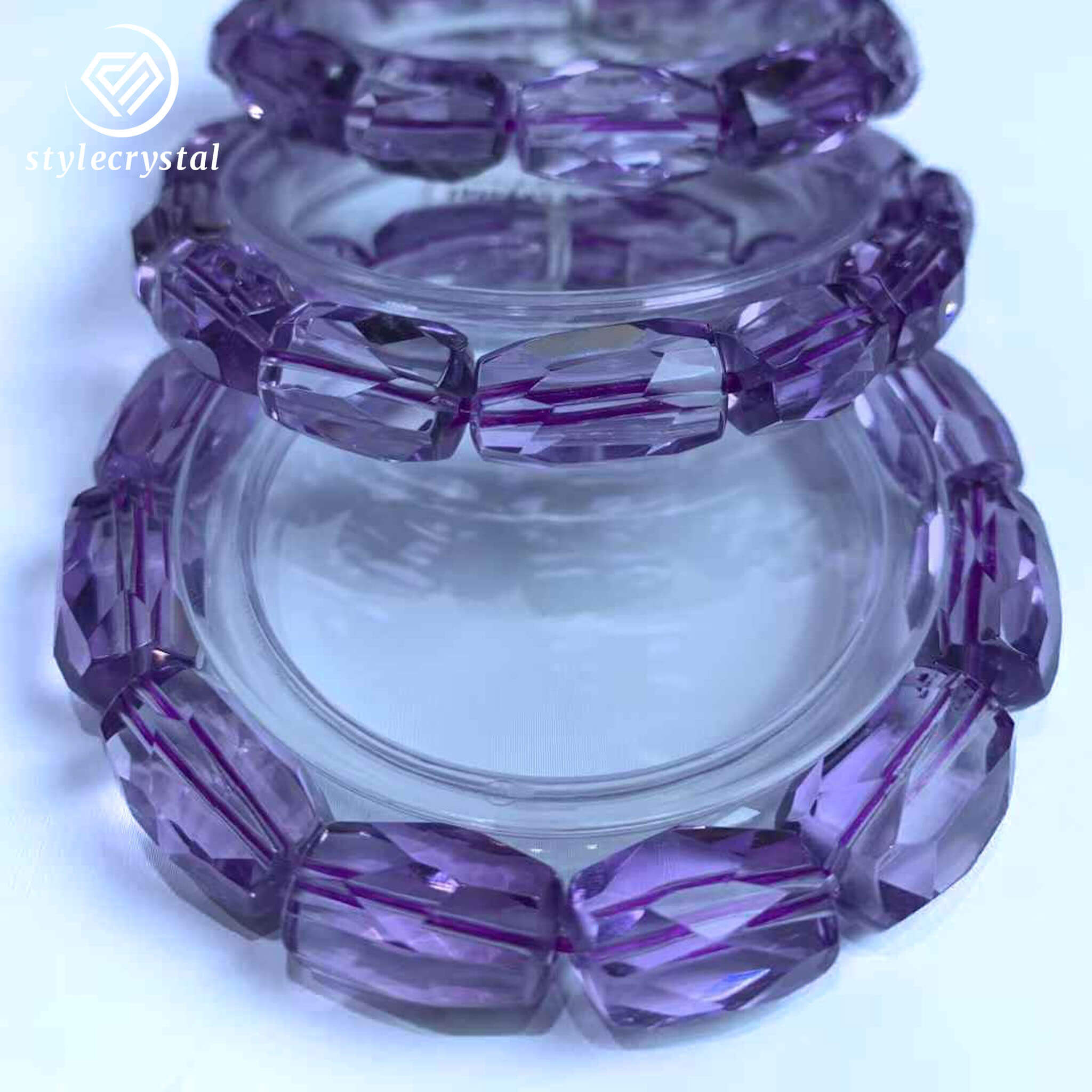 Wholesale Premium Brazilian Amethyst Faceted Bracelet – High