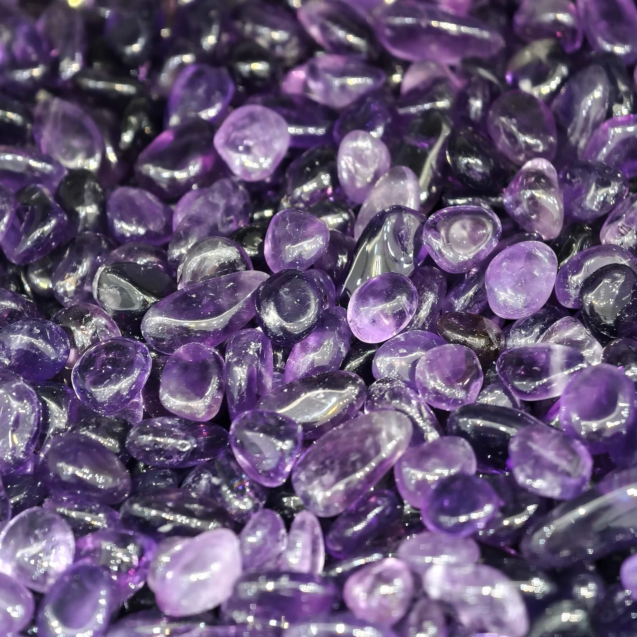 7 - 9mm Natural Uruguayan Amethyst Cleansing Stones｜Tiny but Mighty Energy Crystals - StyleCrystals
