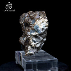 Majestic Collector's Specimen | Smoky Quartz, Topaz &amp; Feldspar Cluster from Zhangzhou, China – Certified by minID - StyleCrystals