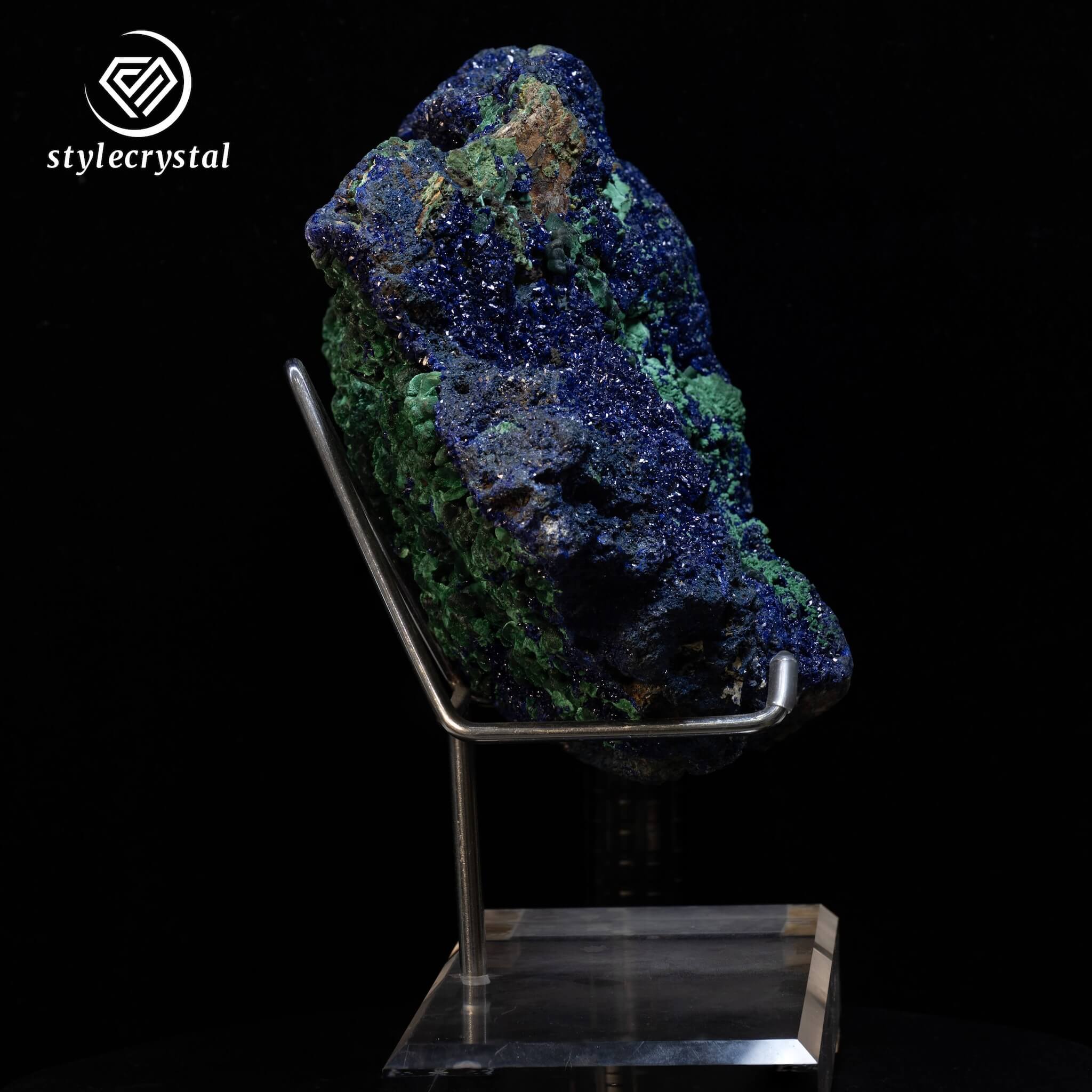 Rare Azurite Malachite Mineral Specimen with Vibrant Texture – 5.38kg Collector’s Piece from StyleCrystal - StyleCrystals